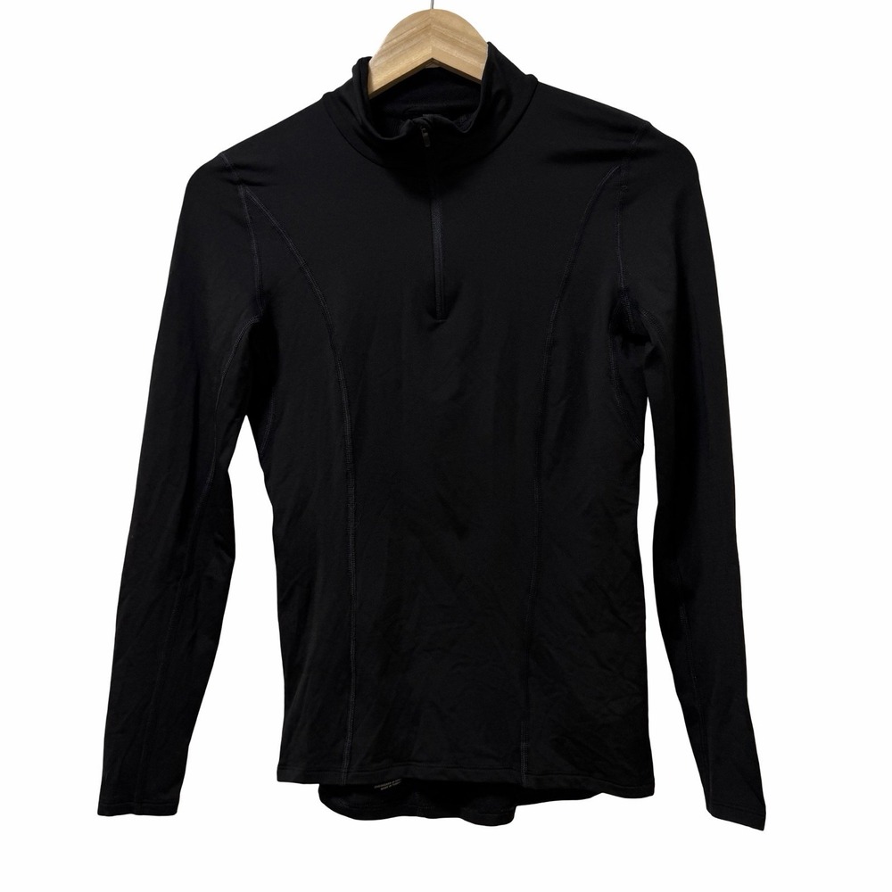GORE Womens Thermo Long Sleeve Base Layer Top Size S Black Outdoor Thermal Layer